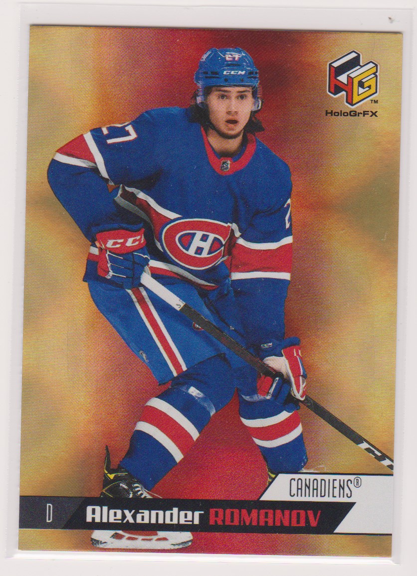 2020-21 Upper Deck HoloGrFx Rookies Gold #HG13 Alexander Romanov (image for) 2020-21 Upper Deck HoloGrFx Rookies Gold #HG13 Alexander Romanov